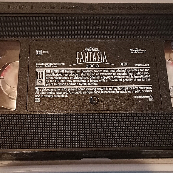 Disney's Masterpiece Fantasia & Fantasia 2000 VHS Excellent Condition - Picture 8 of 12